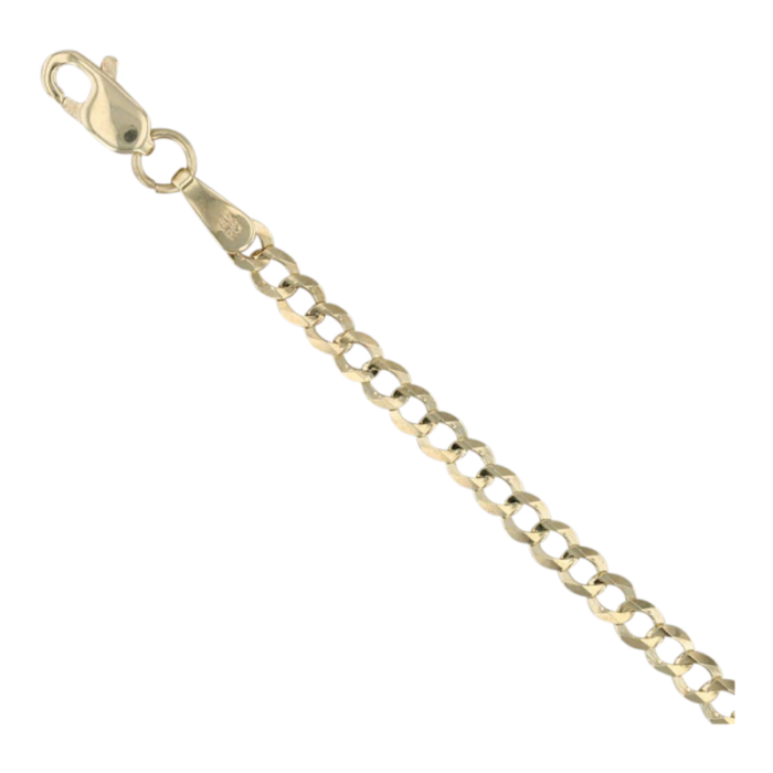 new curb chain 14k yellow gold 18 26mm lobster clasp 6268