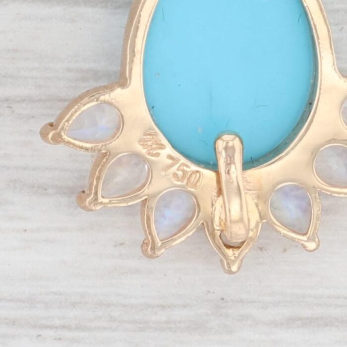 new nina nguyen earring enhancer charms imitation turquoise moonstone 18k gold 2 pieces 6857 scaled