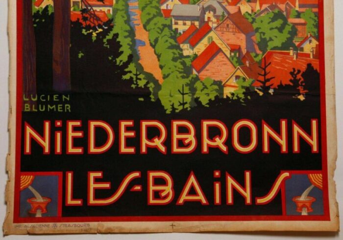 niederbronn les bains poster by lucien blumer 4