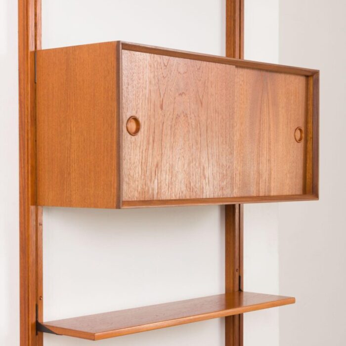 norwegian wall unit in teak by sven andersen 1960s 7182