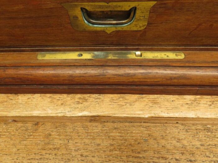 oak cutlery chest collectors 1890s 2230