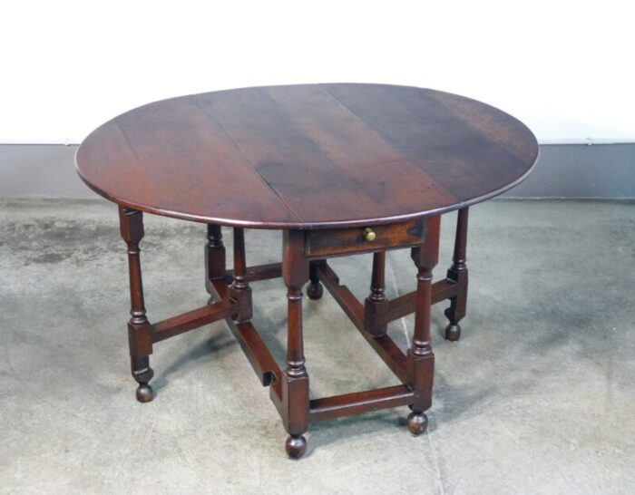 oak slatted table 1800s 4479