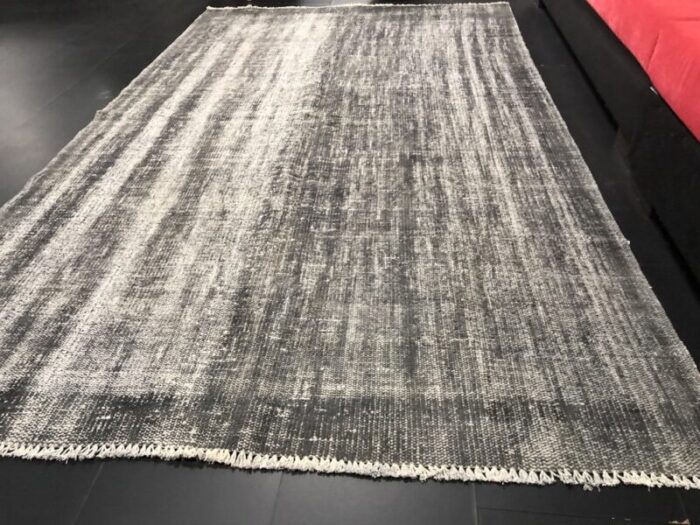 ombre grey overdyed rug 3