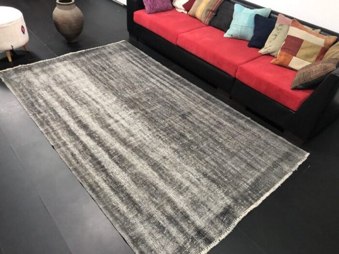 ombre grey overdyed rug 4