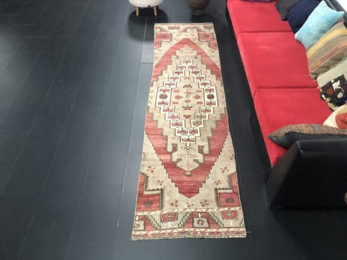 oushak hand knotted wool runner rug 2