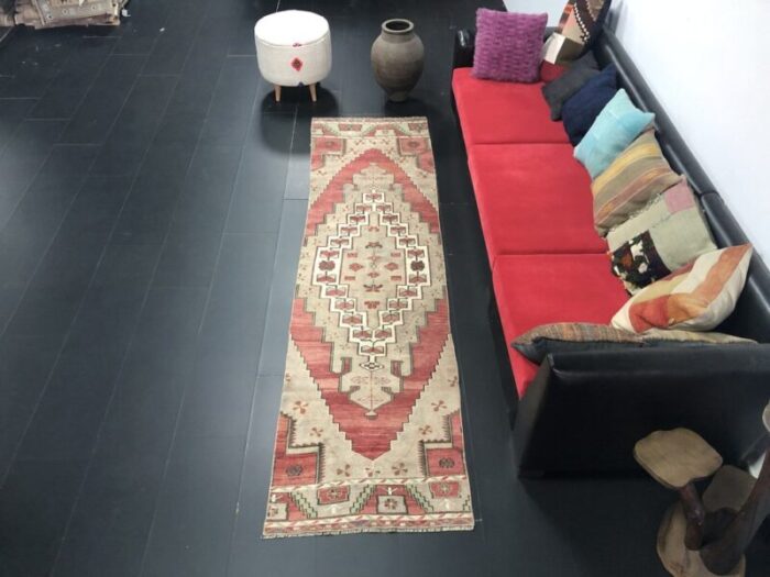 oushak hand knotted wool runner rug 3