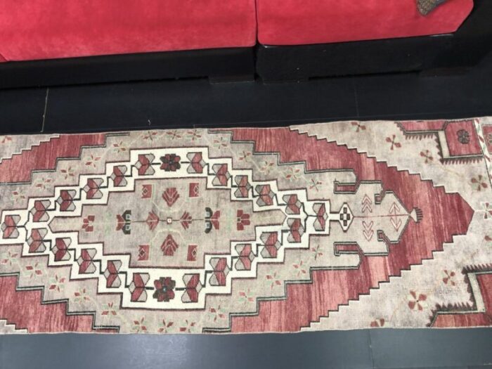 oushak hand knotted wool runner rug 8