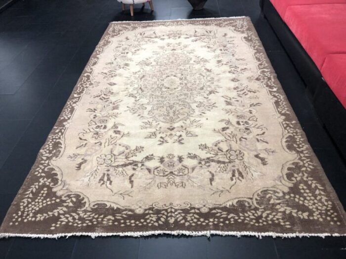 overdyed hand knotted rug 3