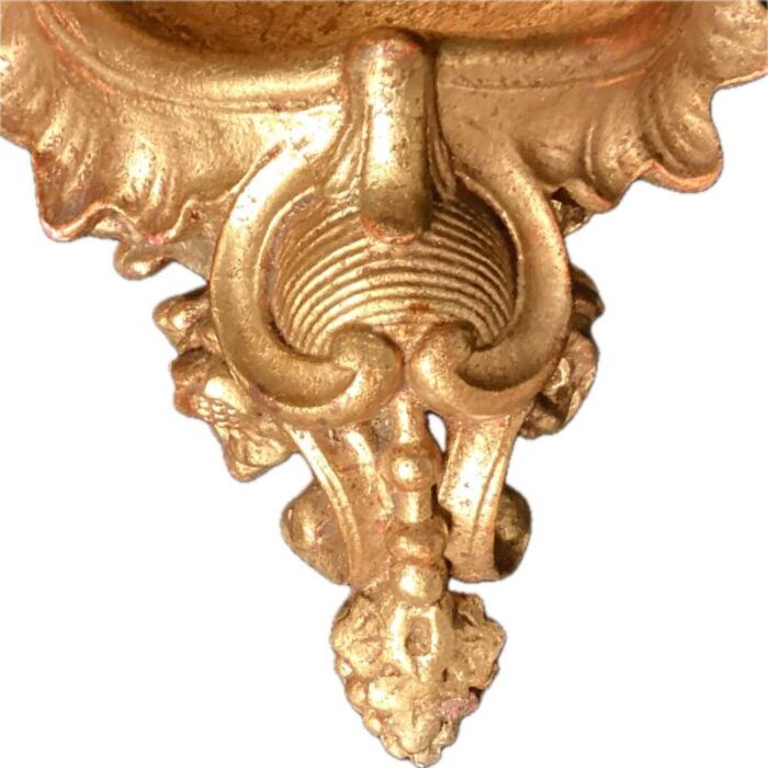 pair of italian gold gilt wall brackets 4295