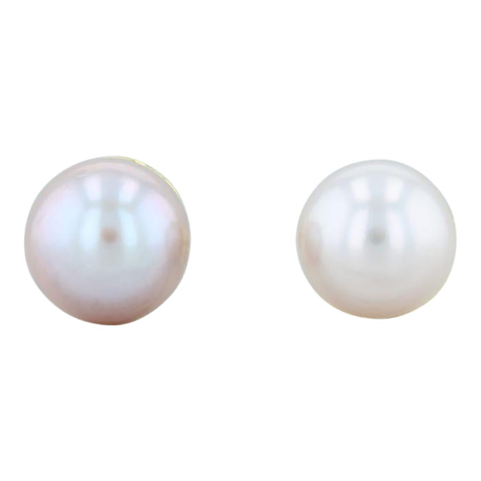 pink cultured pearl stud earrings 14k yellow gold pierced nordstrom 2 pieces 4662