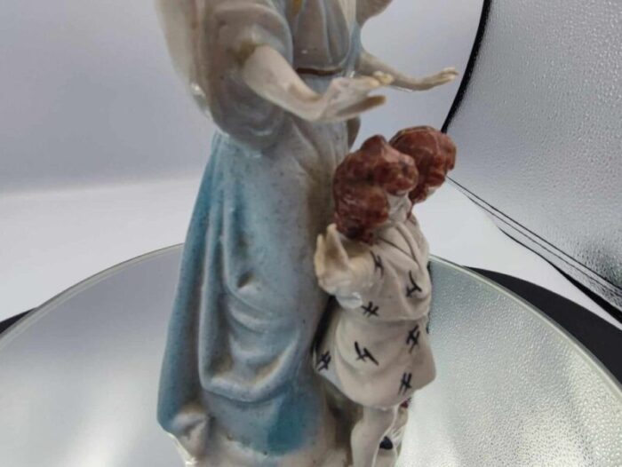 porcelain figure of an angel with children from zygmunt buksowicz steatyt katowice 12