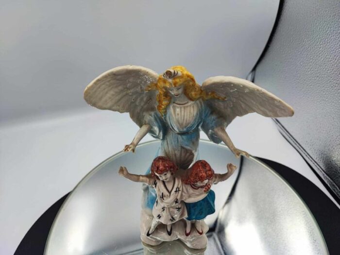 porcelain figure of an angel with children from zygmunt buksowicz steatyt katowice 3