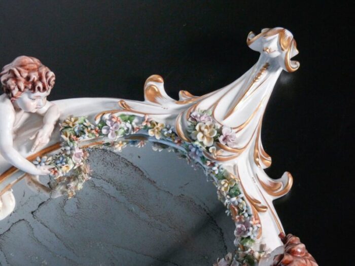 porcelain mirror by g cappe capodimonte 3