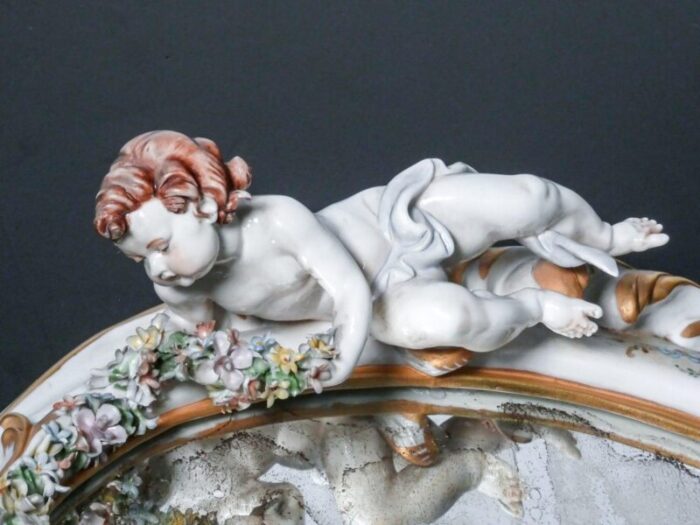 porcelain mirror by g cappe capodimonte 4