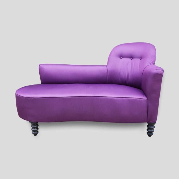 purple satin chaise lounge 1930s 0521