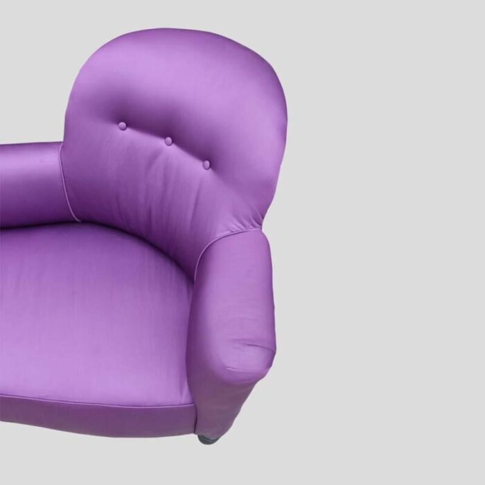 purple satin chaise lounge 1930s 4612