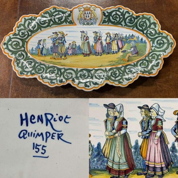 quimper earthenware dish 2744