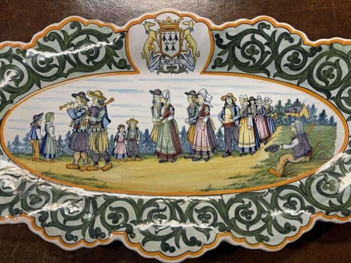 quimper earthenware dish 6575