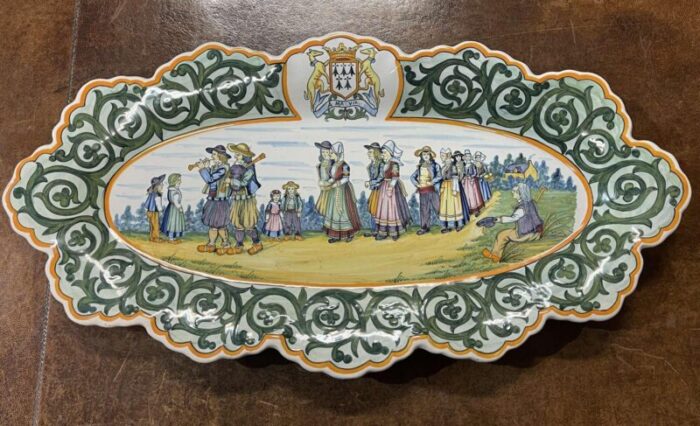 quimper earthenware dish 9163