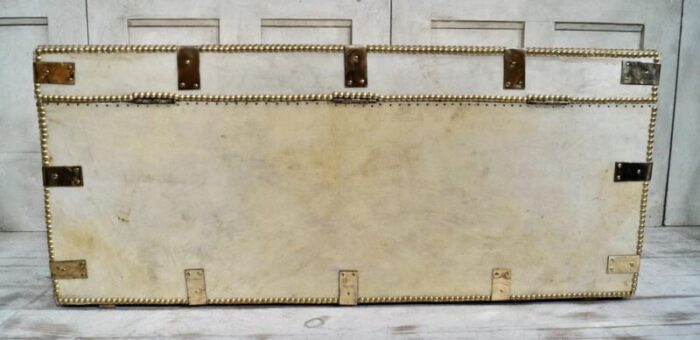 regency vellum travel trunk 1820 5617