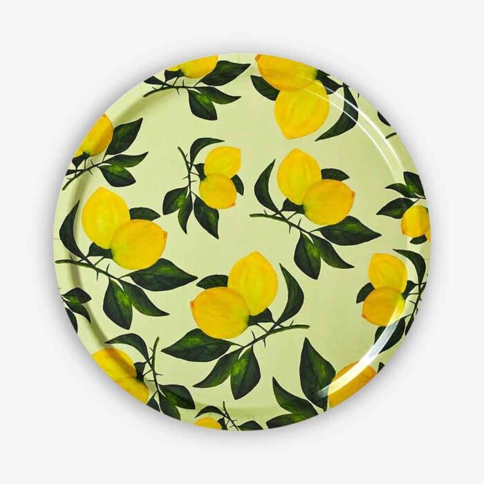 round lemon tray placemat by mariavi 1 scaled