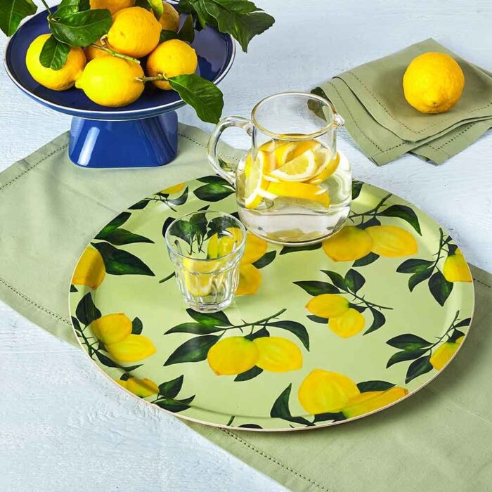 round lemon tray placemat by mariavi 2 scaled