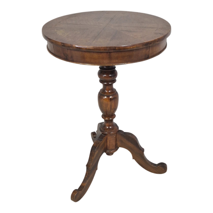 round wooden coffee table 1920s 2322