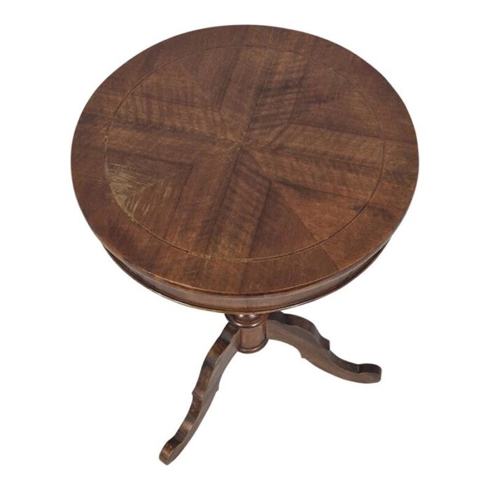 round wooden coffee table 1920s 7927