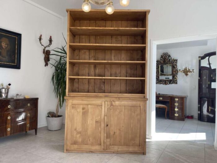 rustic cabinet with shelf in spruce 0823