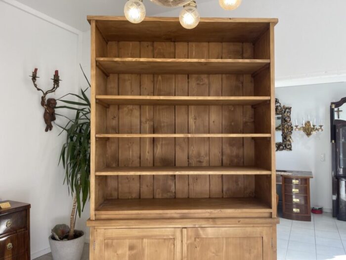 rustic cabinet with shelf in spruce 4761