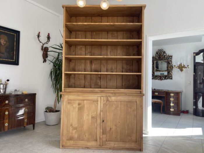 rustic cabinet with shelf in spruce 5333