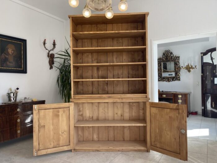 rustic cabinet with shelf in spruce 5856