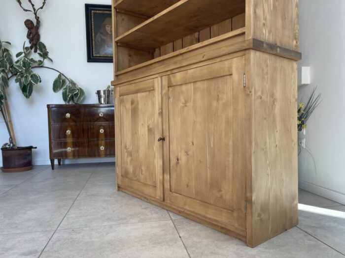 rustic cabinet with shelf in spruce 6869