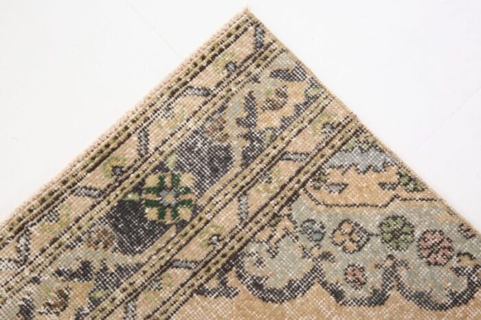 rustic runner rug in wool cotton 20