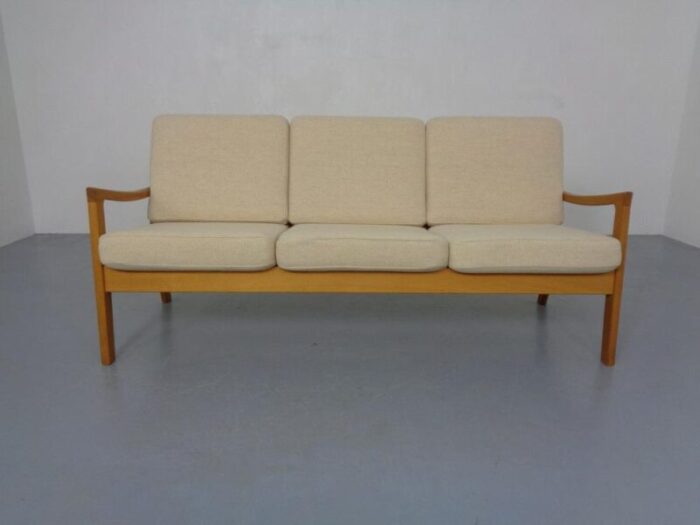 senator oak sofa by ole wanscher for poul jeppesen denmark 1960s 8356