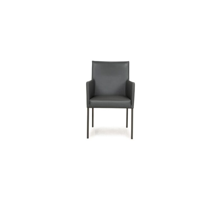 set 652 leather chairs with grey frame from ewald schillig 0896