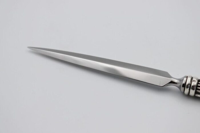 silver bronze letter opener or paper cutter by richard lauret 3 1