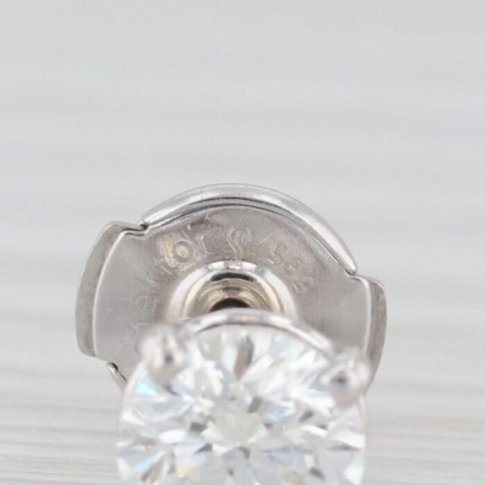 single 062ct round diamond solitaire stud earring 14k white gold 5093 scaled