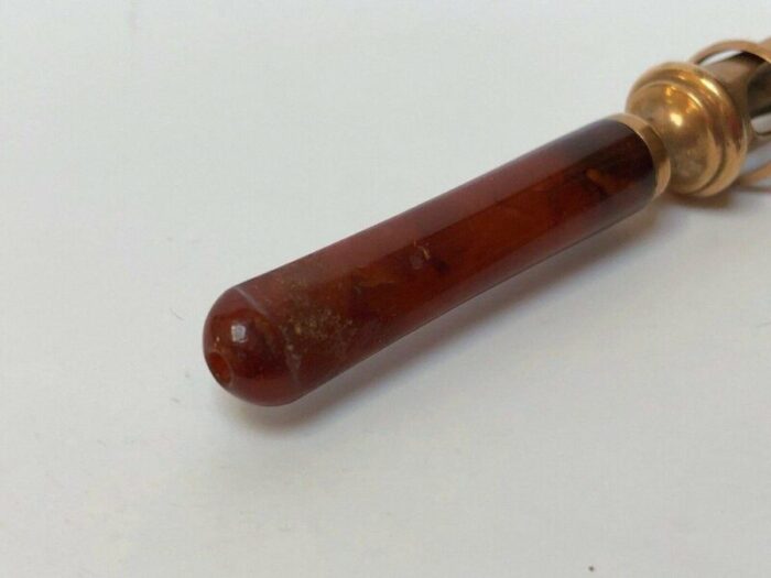 smoke cigarettes with system in gold amber bakelite box 6