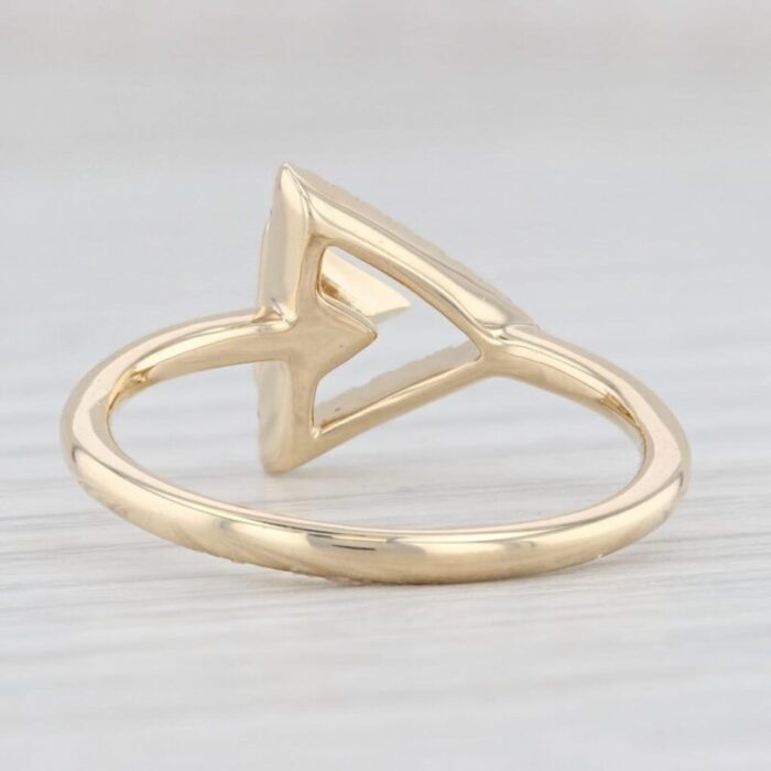 sophia diamond arrow ring 14k yellow gold size 675 2692