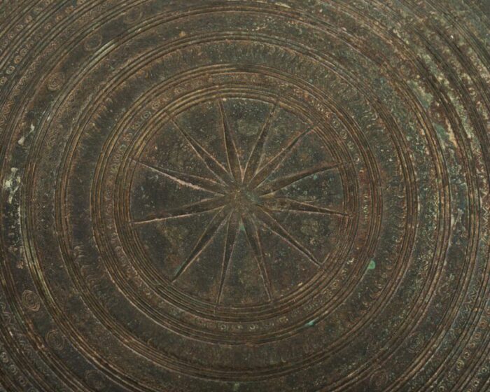 southeast asian bronze rain drum or drinks table 0401