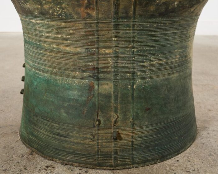 southeast asian bronze rain drum or drinks table 8285