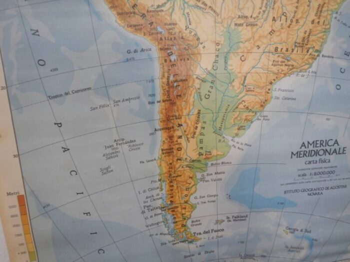 southern america map from igda officine grafiche novara 1975 3