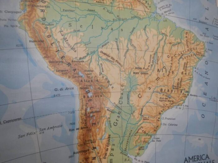 southern america map from igda officine grafiche novara 1975 5