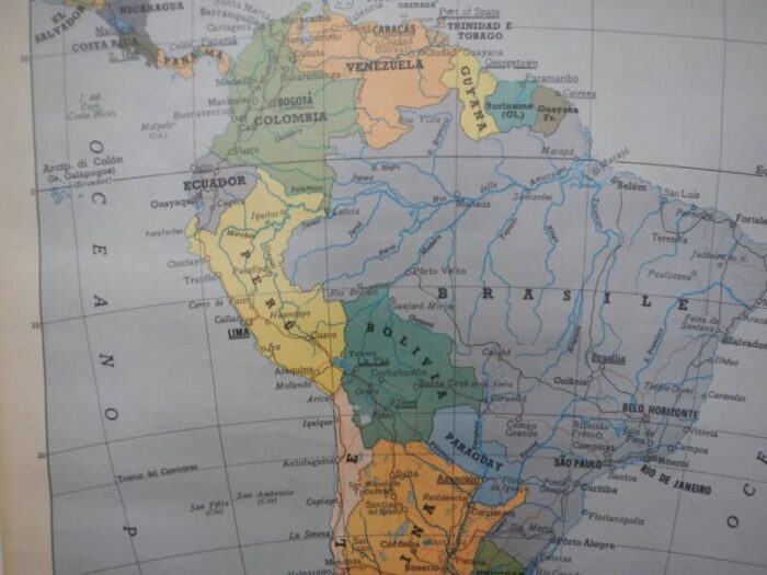 southern america map from igda officine grafiche novara 1975 7