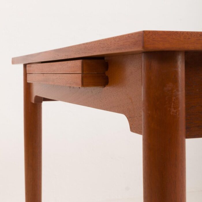 square teak table with hidden extenisons by hans j wegner for pp mobler denmark 1960s 2473