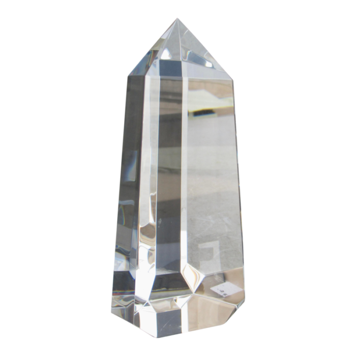 stuben crystal obelisk vintage 80s 2422