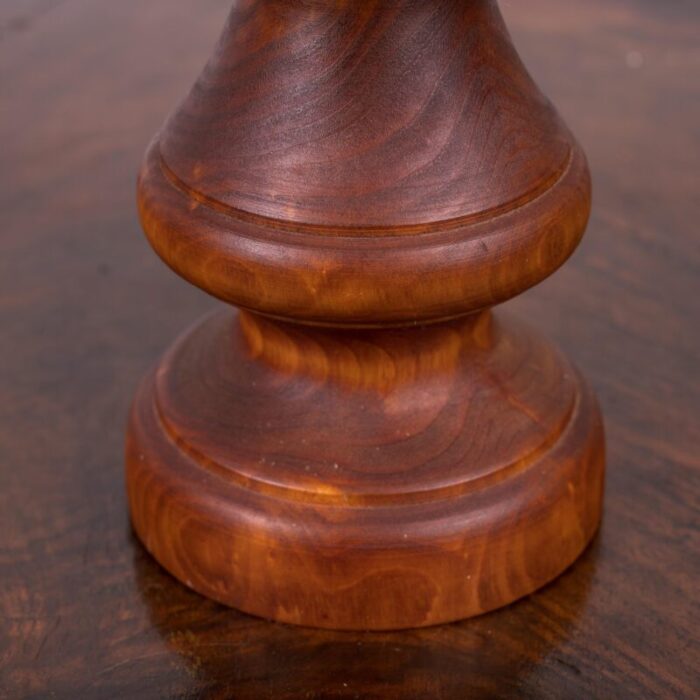 swedish burl wood table lamp 0398