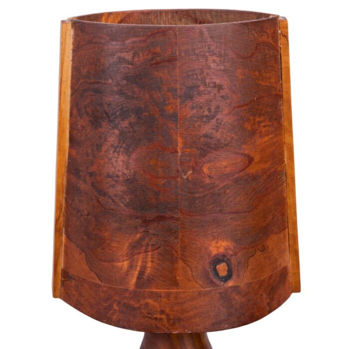 swedish burl wood table lamp 3317