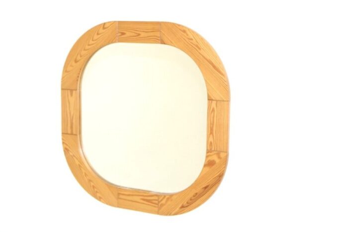 swedish pine mirror 1970s 1